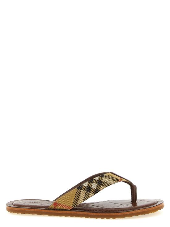 26SS 버버리 체크 파빌리온 샌들 8123025SANDIPCHECK Beige