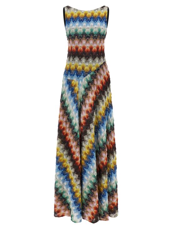 26SS 미소니 롱 원피스 DS26SG3PBR015JSMSNV Multicolor