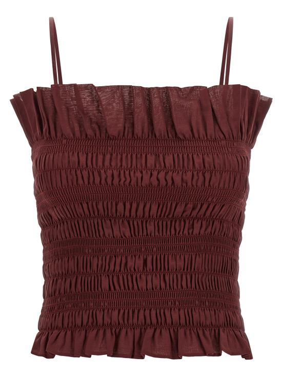 26SS 안다마네 민소매 티셔츠 TM190955ATNC108ROUGENOIR Bordeaux