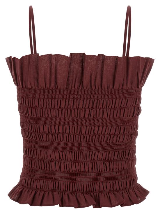 26SS 안다마네 민소매 티셔츠 TM190955ATNC108ROUGENOIR Bordeaux - ANDAMANE