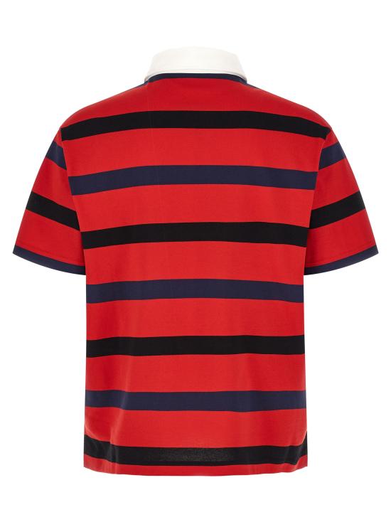 26SS 프라다 폴로 티셔츠 UJN989SOOO19FAF0E7D Red - PRADA