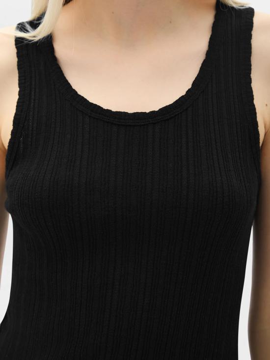 26SS 앤 드뮐미스터 민소매 티셔츠 B0011982 FA736 099 Black - ANN DEMEULEMEESTER