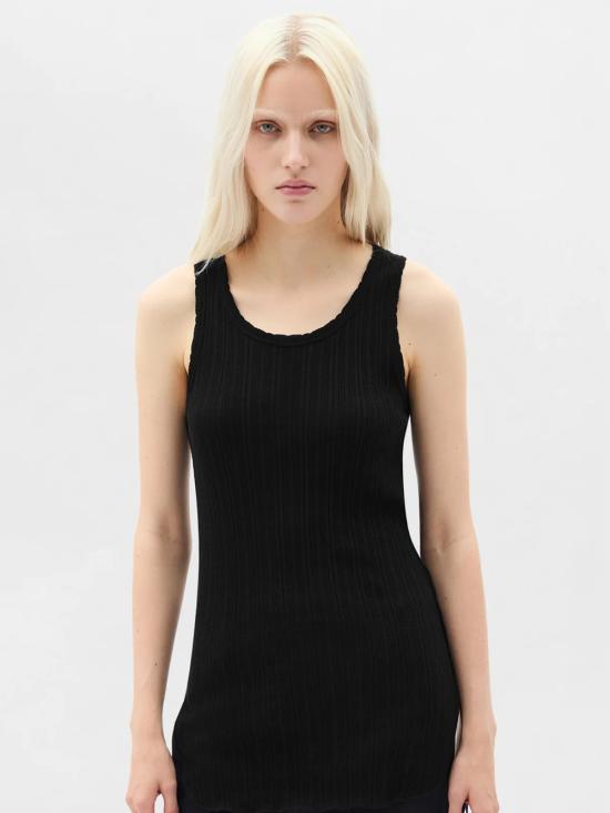 26SS 앤 드뮐미스터 민소매 티셔츠 B0011982 FA736 099 Black