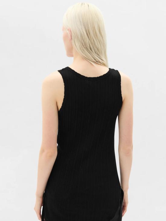 26SS 앤 드뮐미스터 민소매 티셔츠 B0011982 FA736 099 Black - ANN DEMEULEMEESTER