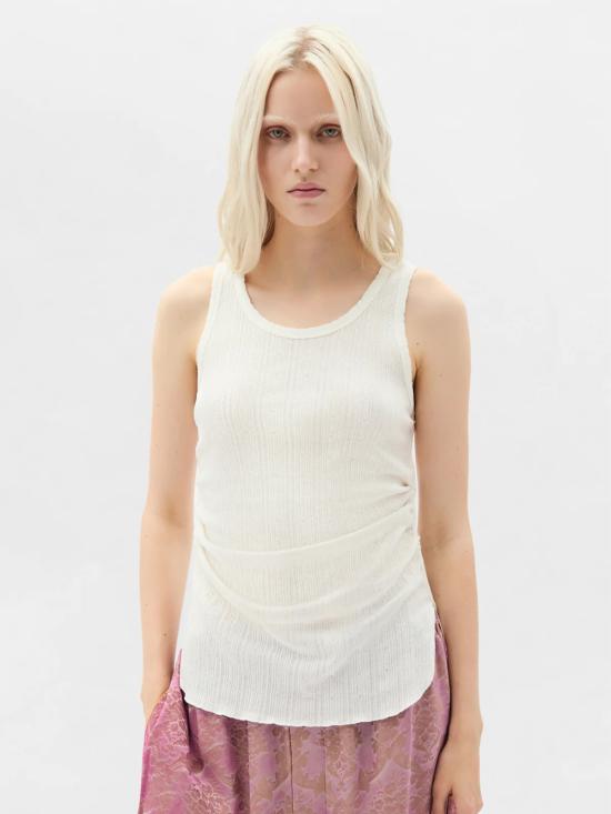 26SS 앤 드뮐미스터 민소매 티셔츠 B0011982 FA736 002 Natural white