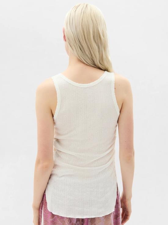 26SS 앤 드뮐미스터 민소매 티셔츠 B0011982 FA736 002 Natural white - ANN DEMEULEMEESTER