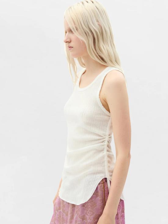 26SS 앤 드뮐미스터 민소매 티셔츠 B0011982 FA736 002 Natural white - ANN DEMEULEMEESTER