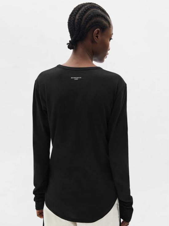 26SS 앤 드뮐미스터 반팔 티셔츠 B0013925 FA206 099 Black - ANN DEMEULEMEESTER