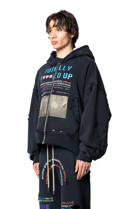 26SS ASTRUM 후드 티셔츠 AH SS26 HO04 BLK S - OTHER BRANDS