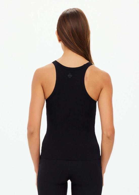  더 업사이드 민소매 티셔츠 업사이드 애셔 레이서백 탱크탑 블랙 - THE UPSIDE