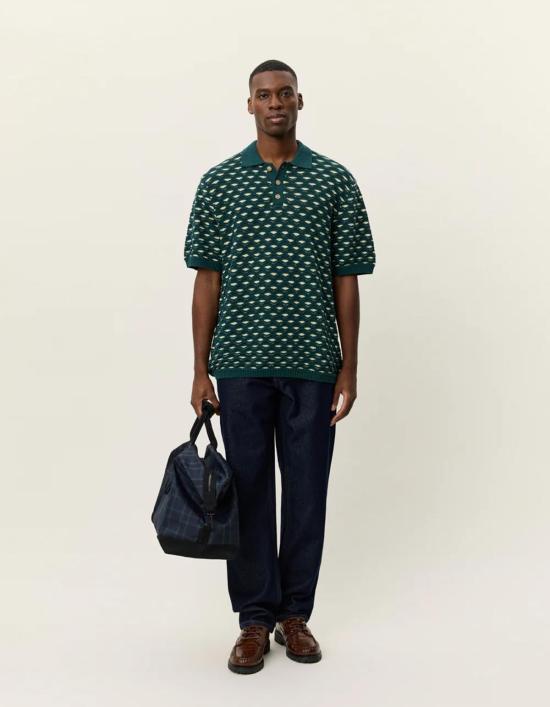  레듀 폴로 티셔츠 레 두 에스메이 쉘 니트 폴로 - LES DEUX