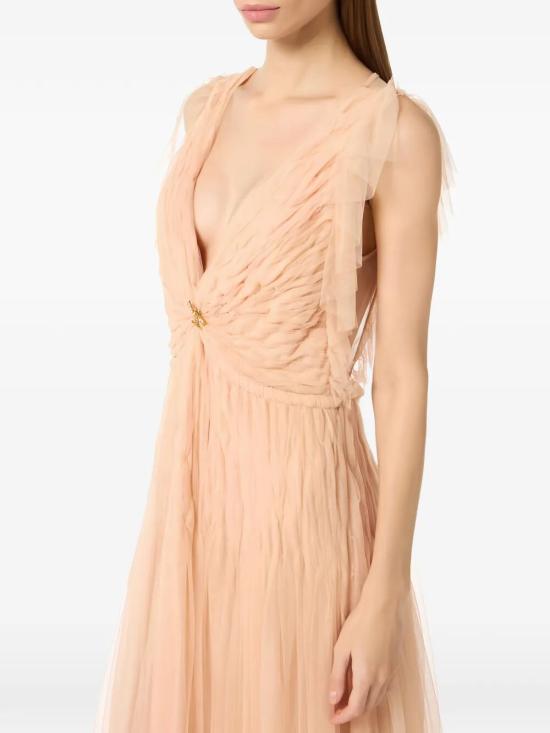 26SS 엘리자베타프랜치 롱 원피스 AR80J62E2 EA1 NUDE - ELISABETTA FRANCHI