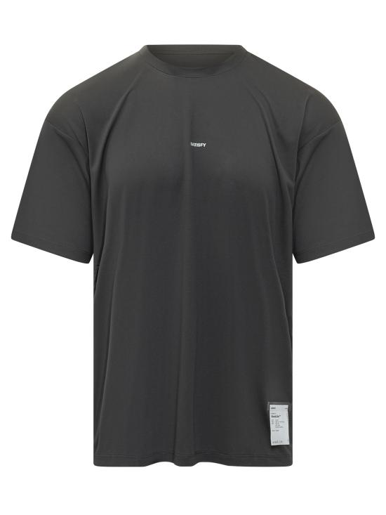 26SS 새티스파이 반팔 티셔츠 11000 00001 BLACK SA