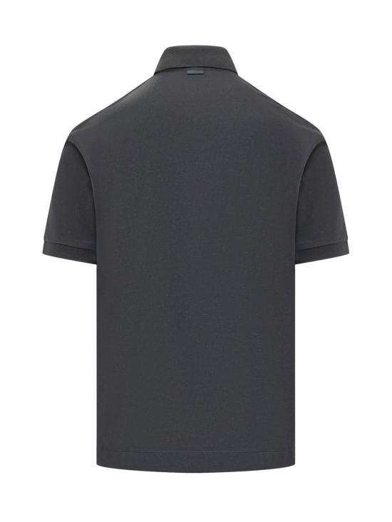 26SS 에르메네질도제냐 폴로 티셔츠 UH341A3H786 B09 412 BLU - ERMENEGILDO ZEGNA