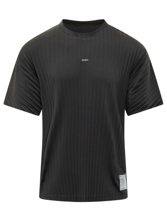 26SS 새티스파이 반팔 티셔츠 11043 00001 BLACK SA