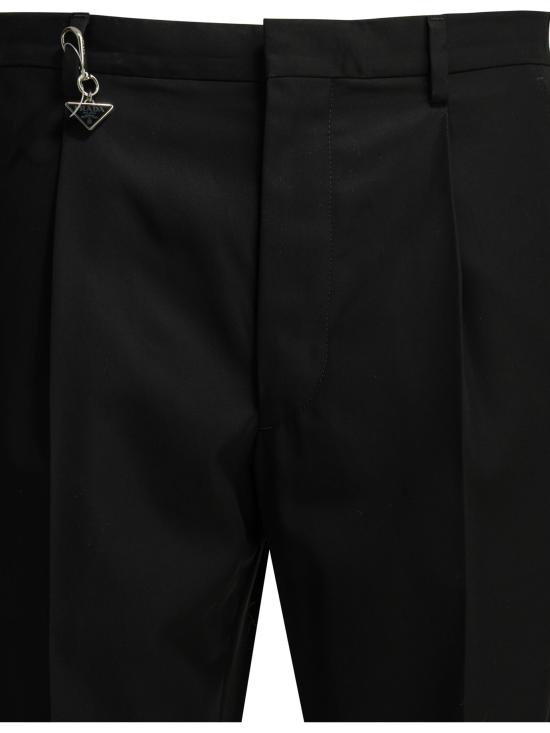 26SS 프라다 스트레이트 팬츠 UP041919AMF0002 S OOO Black - PRADA