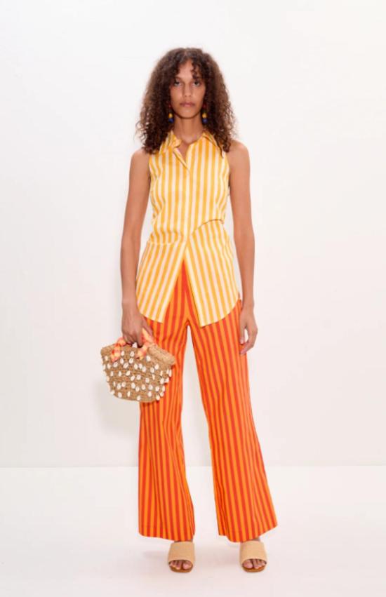  사이먼밀러 블라우스 사이먼 밀러 로크 민소매 포플린 버튼다운 탑