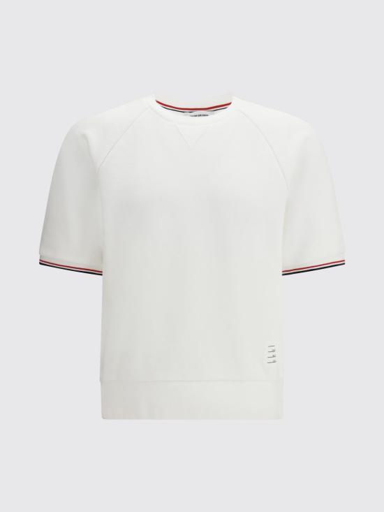 26SS 톰브라운 반팔 티셔츠 MJT558A J0249 100 WHITE DOM - THOM BROWNE