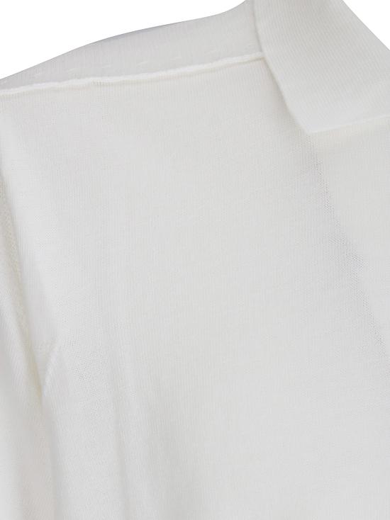 26SS 씨피 컴퍼니 폴로 티셔츠 20CMKN099A 110560A 103 GAUZE WHITE DOM - C.P. COMPANY