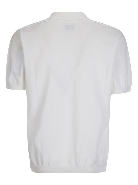 26SS 씨피 컴퍼니 폴로 티셔츠 20CMKN099A 110560A 103 GAUZE WHITE DOM - C.P. COMPANY
