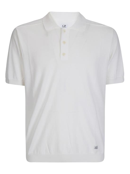 26SS 씨피 컴퍼니 폴로 티셔츠 20CMKN099A 110560A 103 GAUZE WHITE DOM