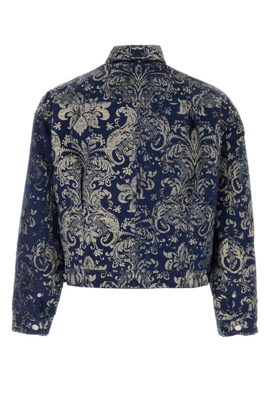 26SS 와타나베 준야 데님 자켓 WQJ202051 NAVYBEIGE Printed - JUNYA WATANABE