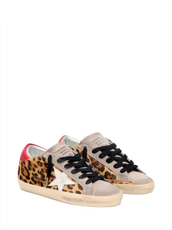 26SS 골든구스 SUPER STAR 슈퍼 스타 클래식 스니커즈 GWF00101F008103 15868 LEOPARD WHITE RED - GOLDEN GOOSE