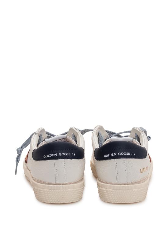 26SS [키즈] 골든구스 스니커즈 GYF01033F008061 10575 WHITE RED BLUE - GOLDEN GOOSE