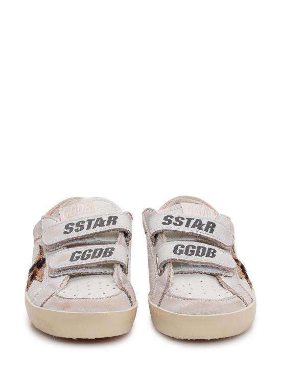 26SS [키즈] 골든구스 스니커즈 GJF01030F008037 82823 WHITE BEIGE BROWN BLACK LEO - GOLDEN GOOSE