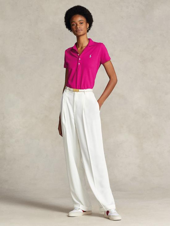 26SS 랄프 로렌 폴로 티셔츠 폴로 마니카 코르타 슬림핏 로사 - RALPH LAUREN