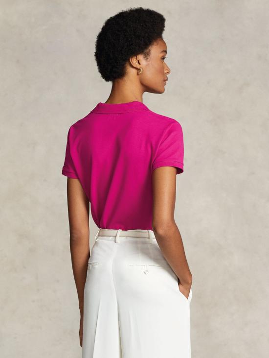 26SS 랄프 로렌 폴로 티셔츠 폴로 마니카 코르타 슬림핏 로사 - RALPH LAUREN