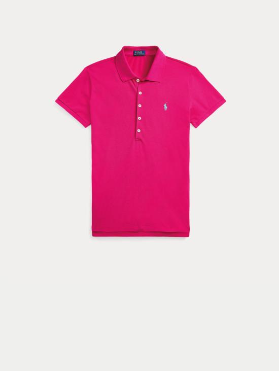 26SS 랄프 로렌 폴로 티셔츠 폴로 마니카 코르타 슬림핏 로사 - RALPH LAUREN