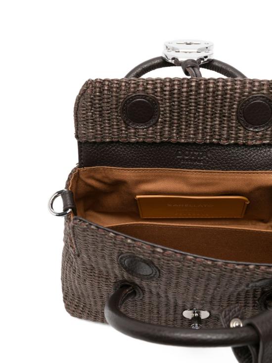 26SS 자넬라토 숄더백 069260BABY VIMINIZ0244 Brown - ZANELLATO