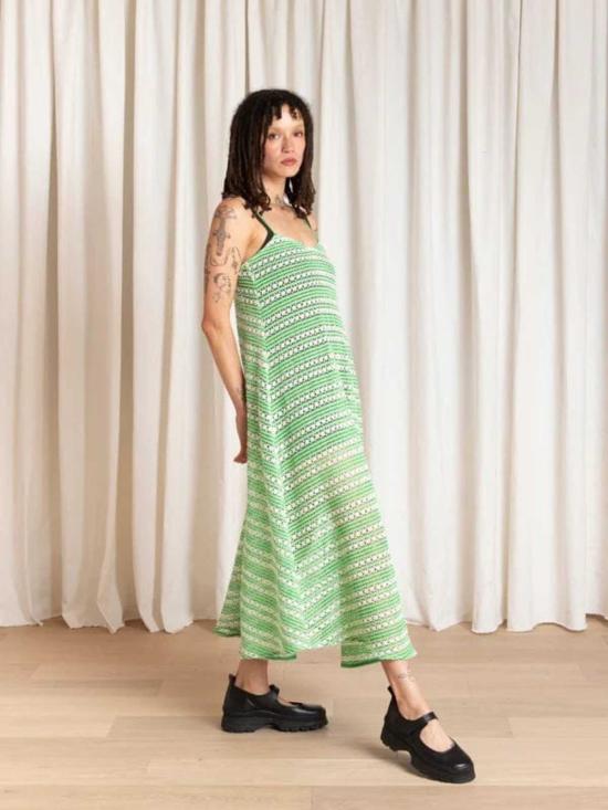  알리 골든 롱 원피스 풀 헴 드레스 - ALI GOLDEN