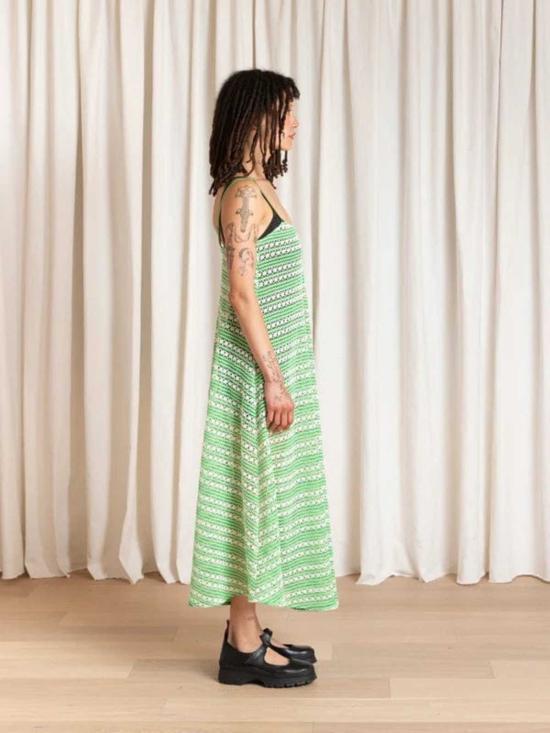  알리 골든 롱 원피스 풀 헴 드레스 - ALI GOLDEN