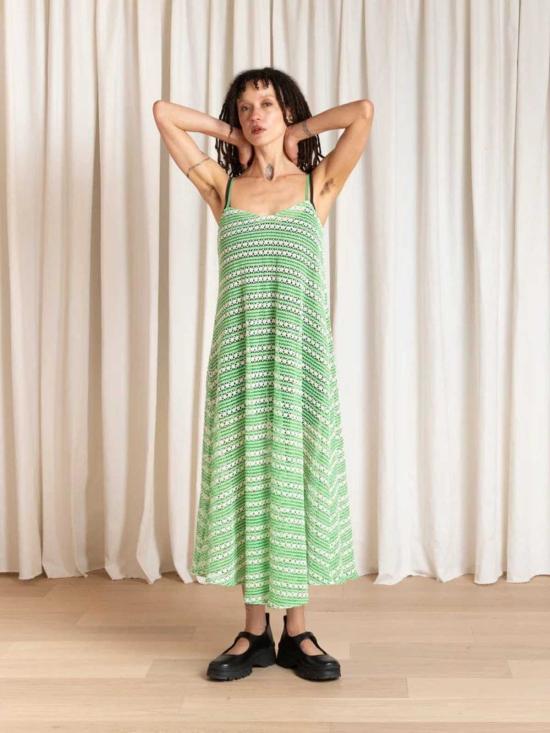  알리 골든 롱 원피스 풀 헴 드레스 - ALI GOLDEN