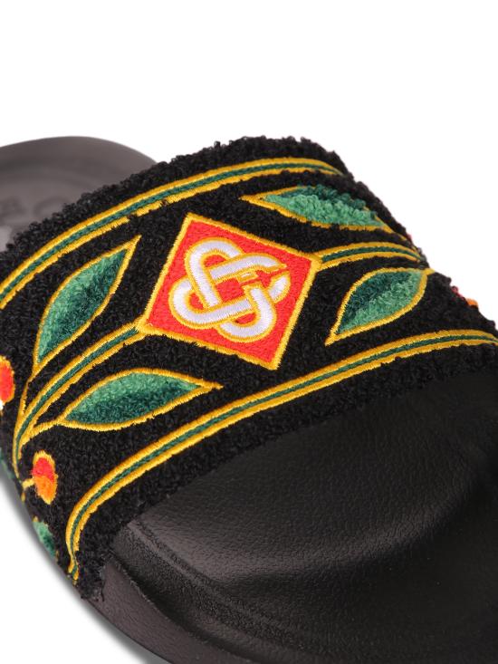 26SS 카사블랑카 뮬/슬리퍼 ASS26FW058 02M Black - CASABLANCA