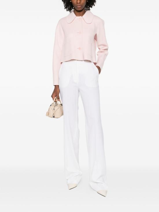 26SS 막스마라 스튜디오 스트레이트 팬츠 2616131041600 331010 White - MAX MARA STUDIO
