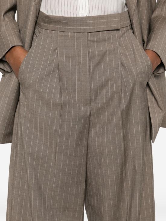 26SS 막스마라 스트레이트 팬츠 2611131151600 231001 Brown - MAX MARA