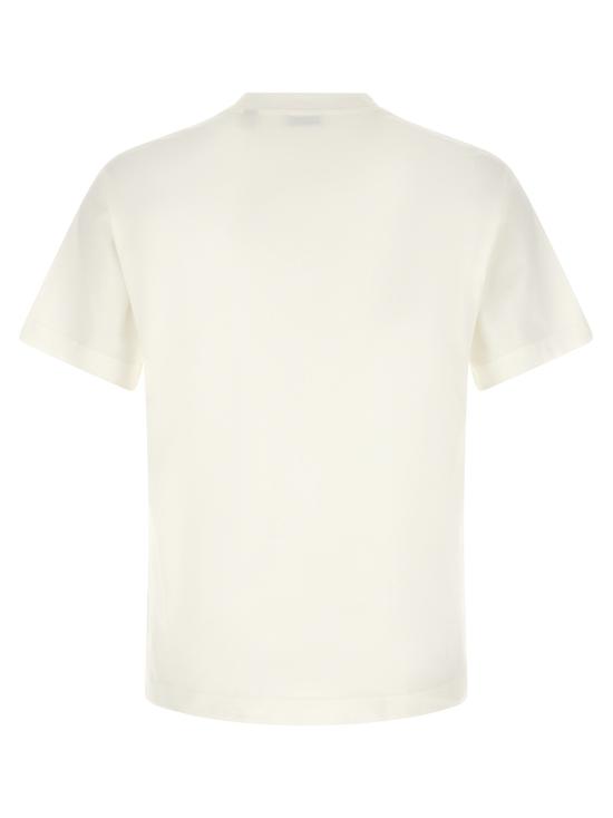 26SS 버버리 체크 나이트 스탬프 코튼 티셔츠 8123437CHALK - BURBERRY