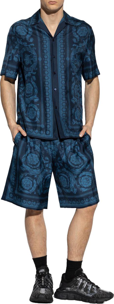 26SS 베르사체 숏팬츠 10024761A135575UH90 NAVY - VERSACE
