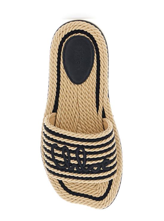 26SS 끌로에 뮬/슬리퍼 CH26U19AXP905 White black - CHLOE