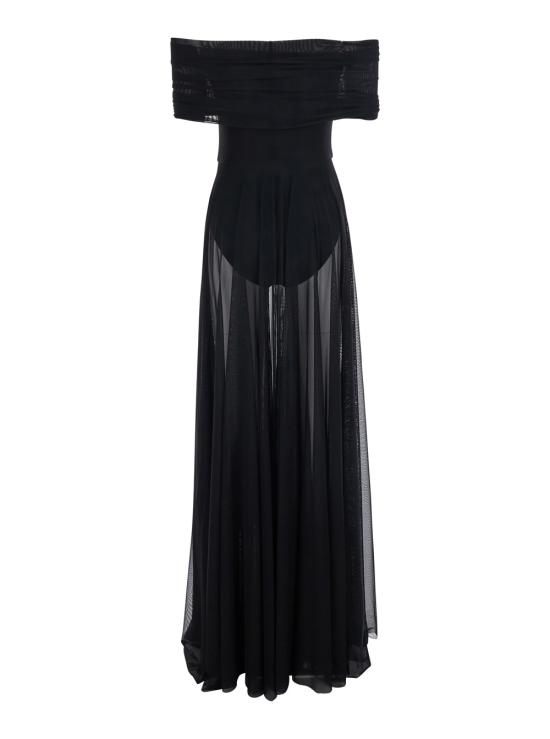 26SS 노마카말리 롱 원피스 ST1263PMT53001 Black - NORMA KAMALI