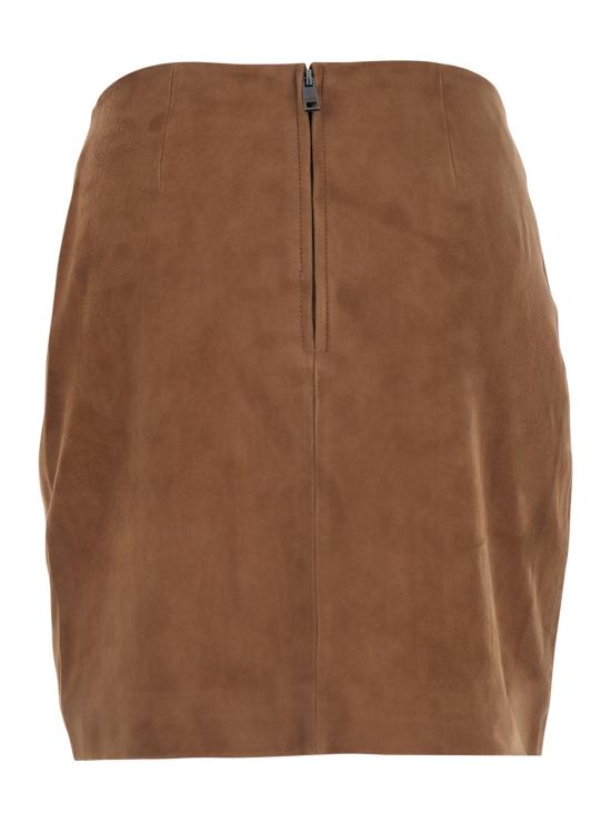 26SS 로테이트 미디 스커트 115592249 Brown - ROTATE