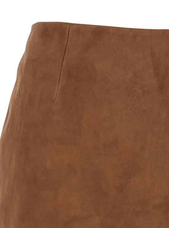 26SS 로테이트 미디 스커트 115592249 Brown - ROTATE