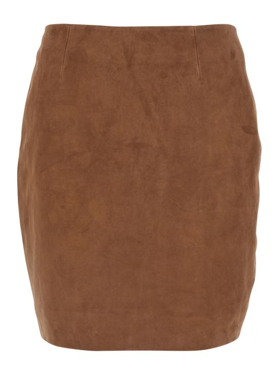 26SS 로테이트 미디 스커트 115592249 Brown