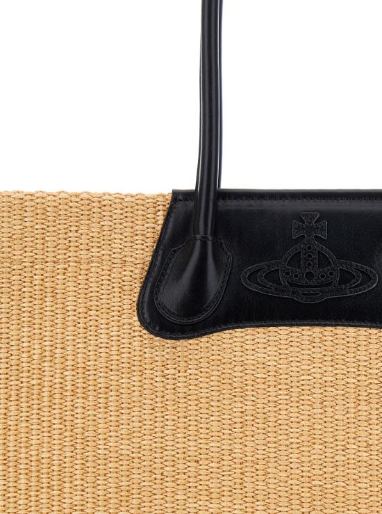 26SS 비비안웨스트우드 토트백 4D01000LUW01D0B402 Beige - VIVIENNE WESTWOOD