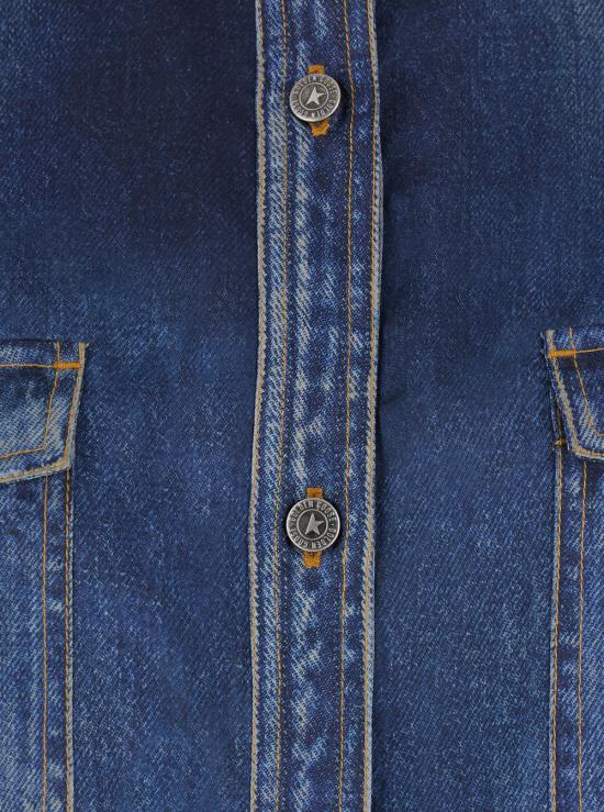 26SS 골든구스 데님 셔츠 GWP02525P00240650100 Blu - GOLDEN GOOSE