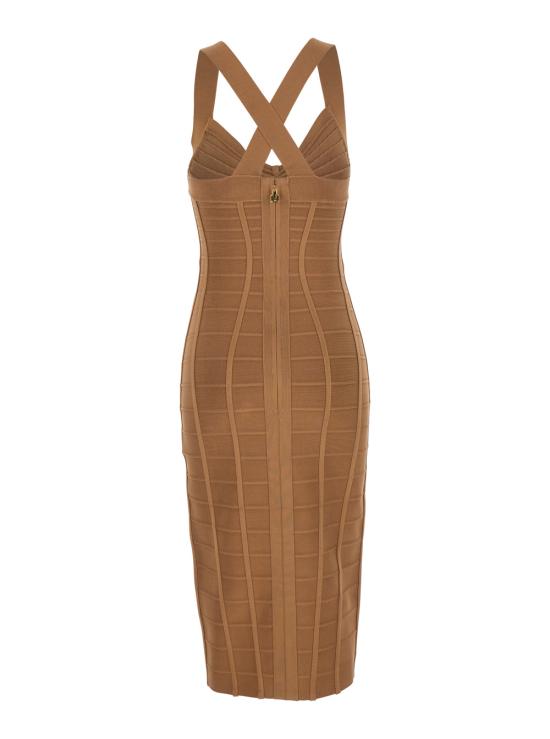 26SS 엘리자베타프랜치 미디 원피스 AM24D62E2AI6 Beige - ELISABETTA FRANCHI