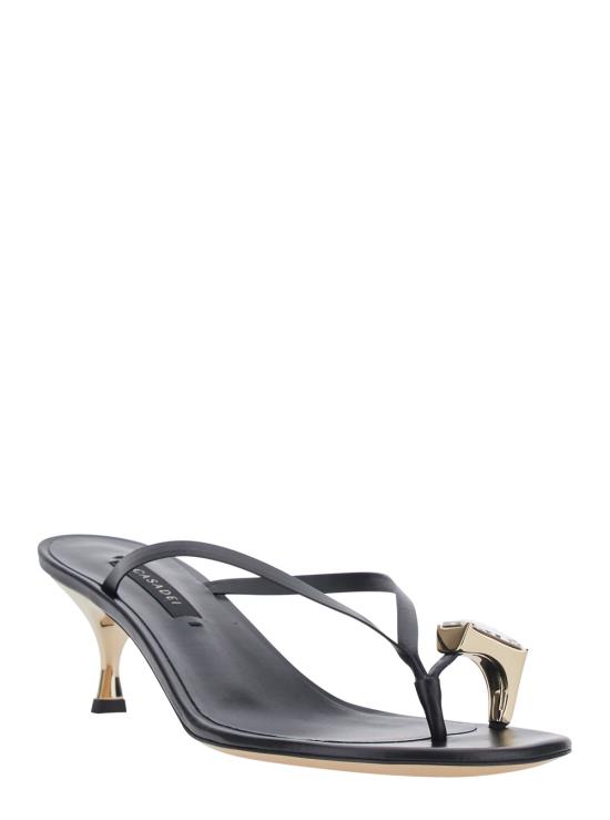 26SS 카사데이 뮬/슬리퍼 1N264B0501C30259000 Black - CASADEI